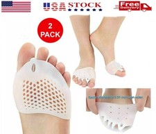 2PCS Silicone Bunion Toe Corrector Orthotics Straightener Separator Pain Foot