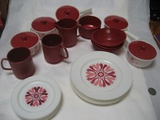 Vintage Children  s Multicolor Plastic Tea Set With Assorted Kitchen 28 Pieces