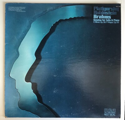 Brahms SONATAS FOR CELLO AND PIANO Piatigorsky Rubinstein (L845)
