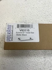 ICO Bath V63115 Summit 9" Towel Bar Matte Black