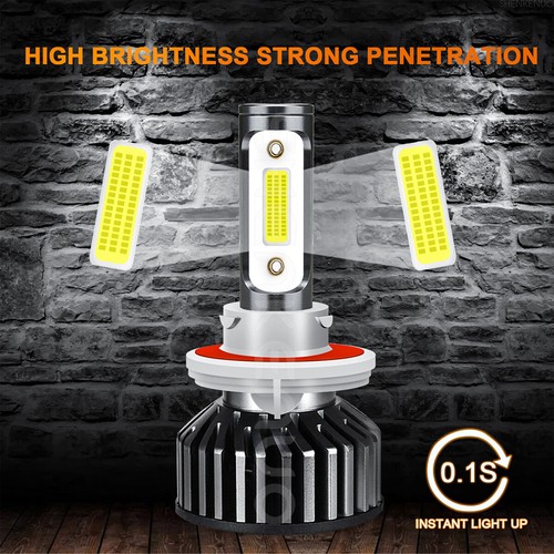 For Ford F250 2005-2019 Combo LED Headlights High Low Beam + Fog light Bulb 4pc - Picture 3 of 11