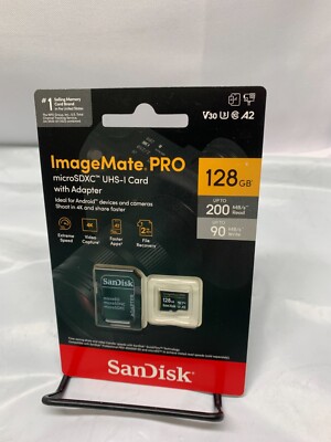 SanDisk 128GB ImageMate Pro Micro SDXC Card*New-Sealed