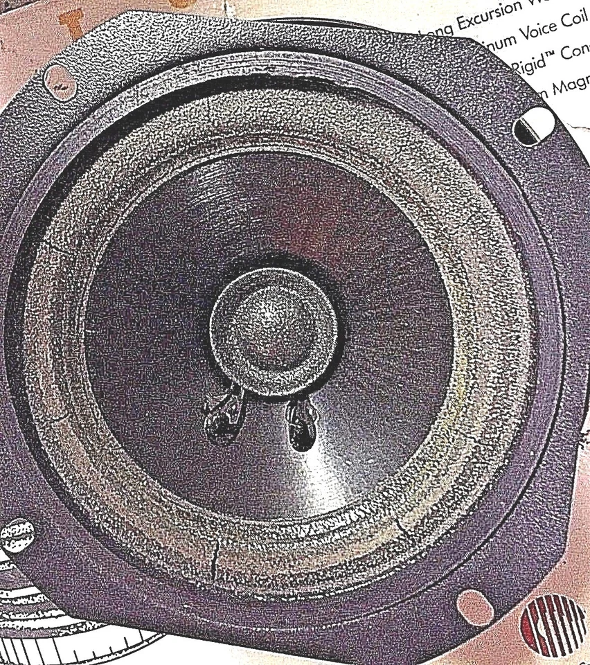 NOS set of 2 car speakers- Infinity- Kappa 42 -4" Dual Cone Old School New RARE  - Image 3 of 4