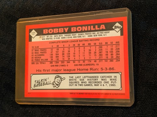 2001 Bobby Bonilla 12T Topps 50 Years Reprint Baseball Card MLB - 第 2/2 張圖片