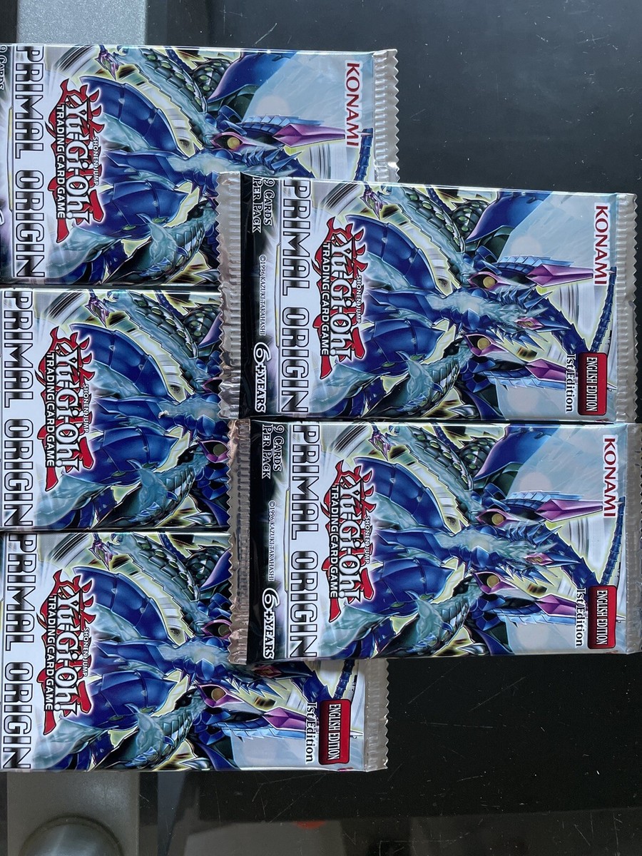 Primal Origins 1st Edition Booster Pack New Sealed YuGiOh 5 Pack Lot