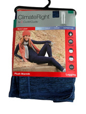 Cuddl Duds Women's Leggings Climate Right Base Layer New Size XL 18 20 Thermals