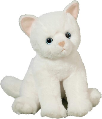 Douglas Cuddle Toys Winnie White Kitty Cat Softie #15052 Stuffed Animal Toy