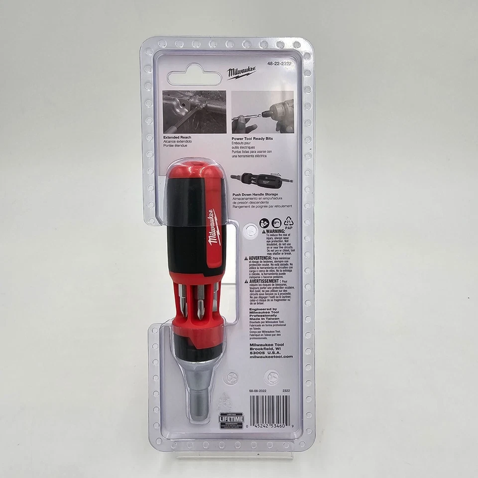 Milwaukee Ratcheting Multi-Bit Driver 48-22-2322 Square NEW - Image 2 of 4