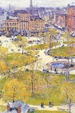 Union Square in Spring Frederick Childe Hassam Poster Print