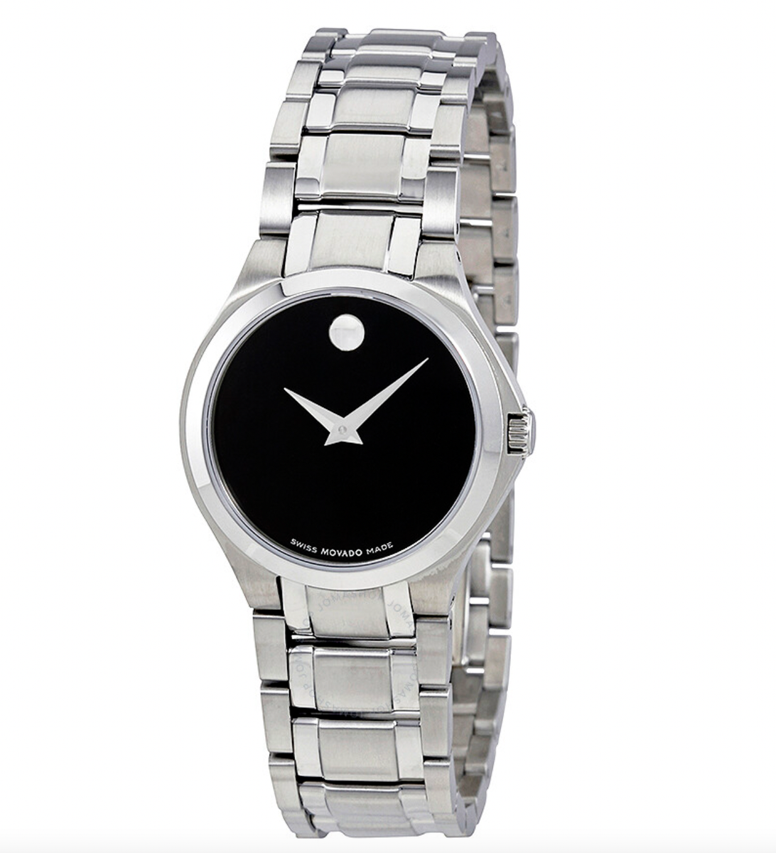 MOVADO COLLECTION 0606784 BLACK DIAL STAINLESS STEEL SWISS  display picture 2