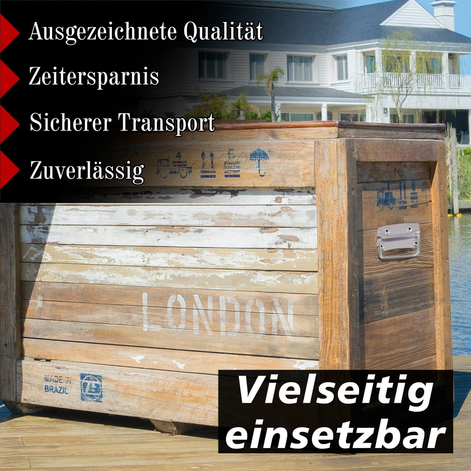 Kistengriff Klappgriff Verzinkt Einlasskistengriff Tragegriff Boxengriff Griff - Bild 2 von 4