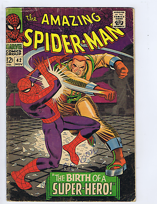 Amazing Spider-Man #42 Marvel 1966 The Birth of a Super-Hero Amazing Spider-Man #42 Marvel 1966 The Birth of a Super-Hero
