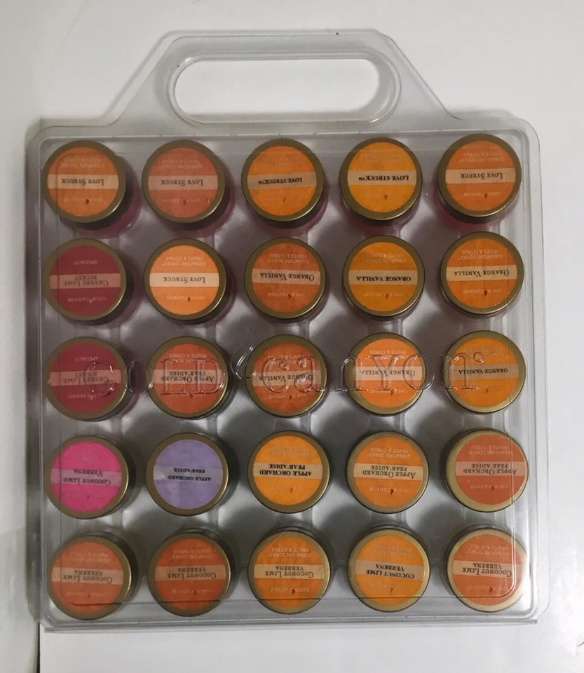 Juego de 25 cápsulas de muestreo de aromas Gold Canyon fragancias de resorte Foto 3 de 4