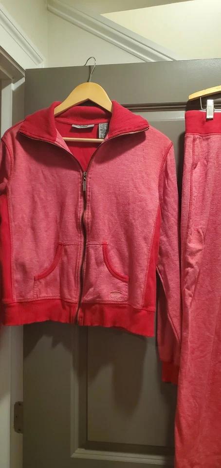 Дамы Олег Cassini Sport красный пот брюки и куртка большой - Изображение 3 из 4