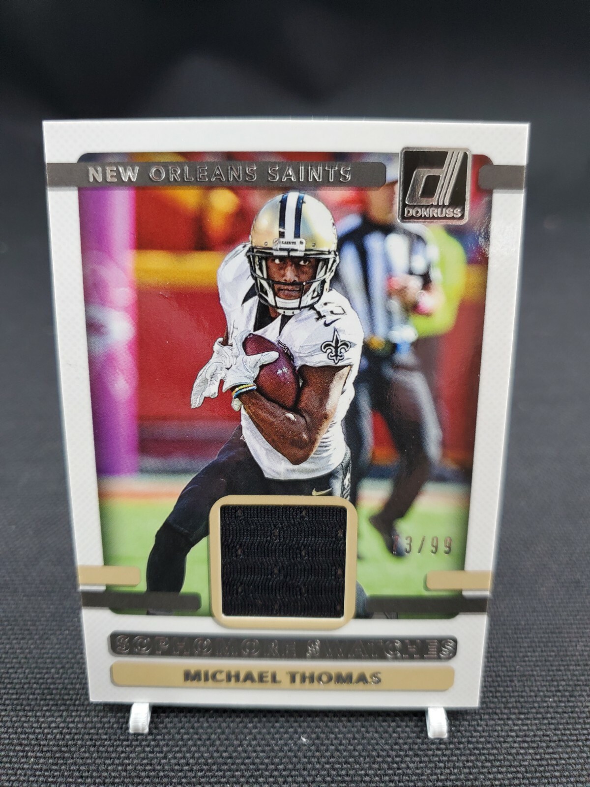 2017 Panini Donruss Sophomore Swatches 73/99 Michael Thomas #12