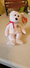 TY Beanie Baby - DECADE the Bear (White Version) (8.5 inch) - MWMTs Stuffed toy