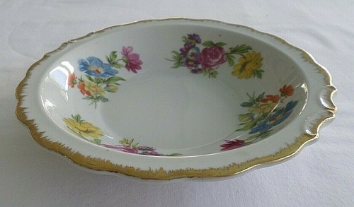 Vintage, Lefton Floral / Flower Bowl with Gold Trim. #7255 - Picture 4 of 6