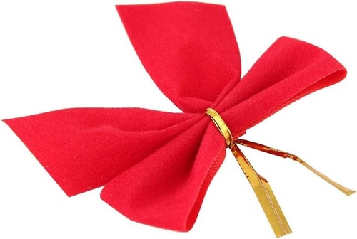 Pack of 3 Luxury Red Velvet Bows in Assorted Sizes Christmas Tree Party Decor - Picture 15 of 19