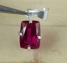 Natural 13.65 Ct Cushion Padparadscha Pink Sapphire Gemstone Certified Pendant