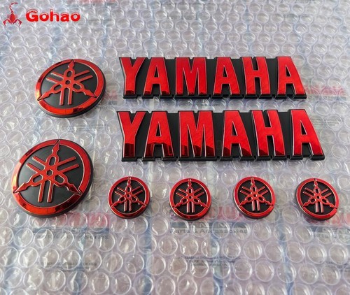 2x 5cm Fuel Gas Tank Fairing Badge Emblem Decal For MT XS R1 R3 R6 R7 YZF Bikes - Foto 3