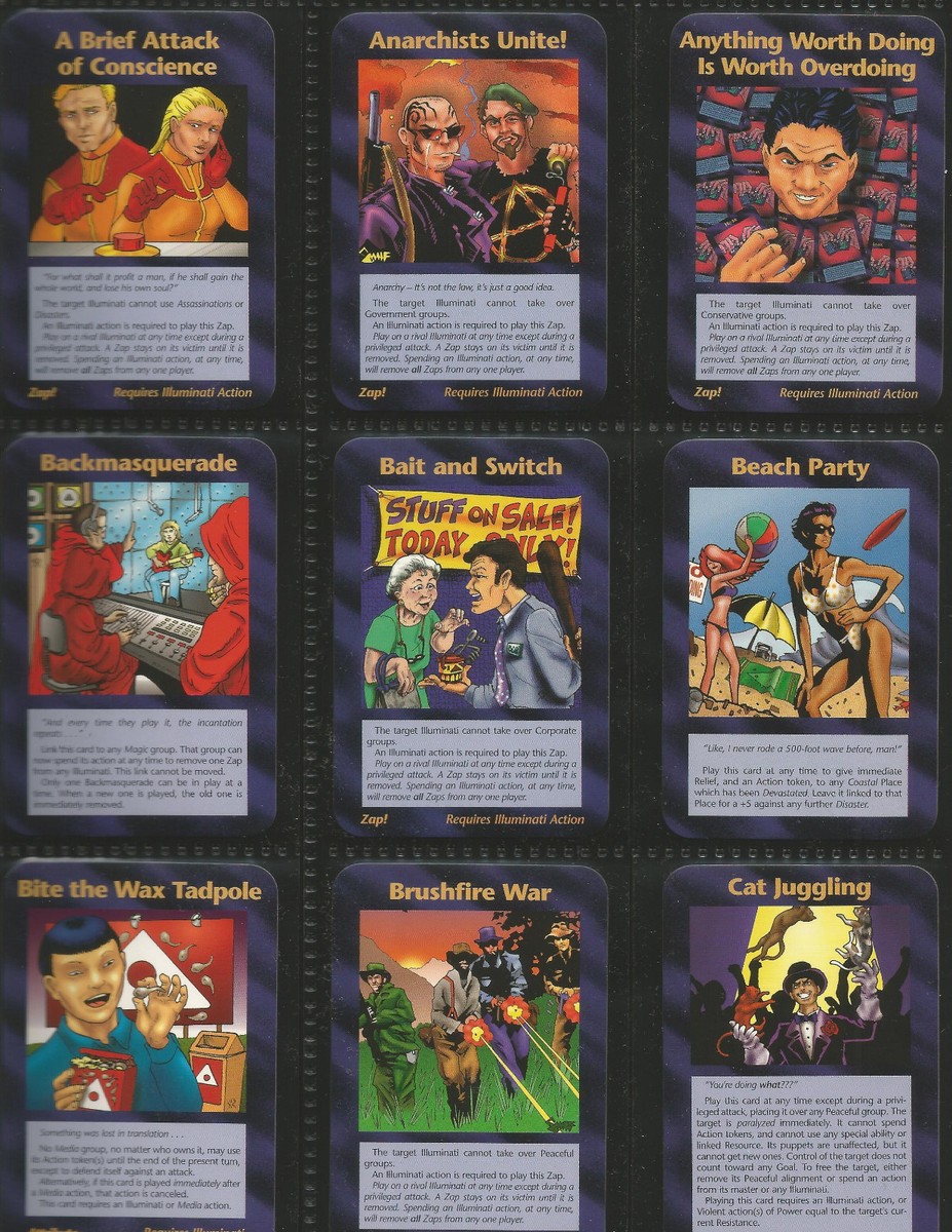Assassins 50 Common Set ILLUMINATI INWO Card Game 'Enough is