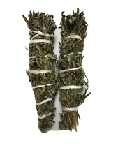 Mugwort(Black Sage) Hand-wrapped Smudge Stick 9” Long 2” Wide 2 Pack Free Ship