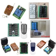 DC 12V 1/2/4//6/8/12/15 Channel Wireless RF R...
