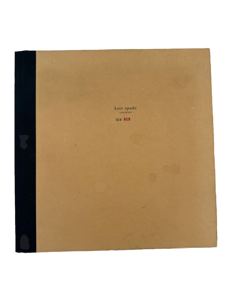 Kate Spade Contents Hardcover Book #819 w/Felt Bag, Signed