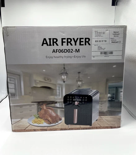 Whall 12-in-1 Stainless Steel 6.3 Qt Air Fryer Oven with LED Digital Touchscreen