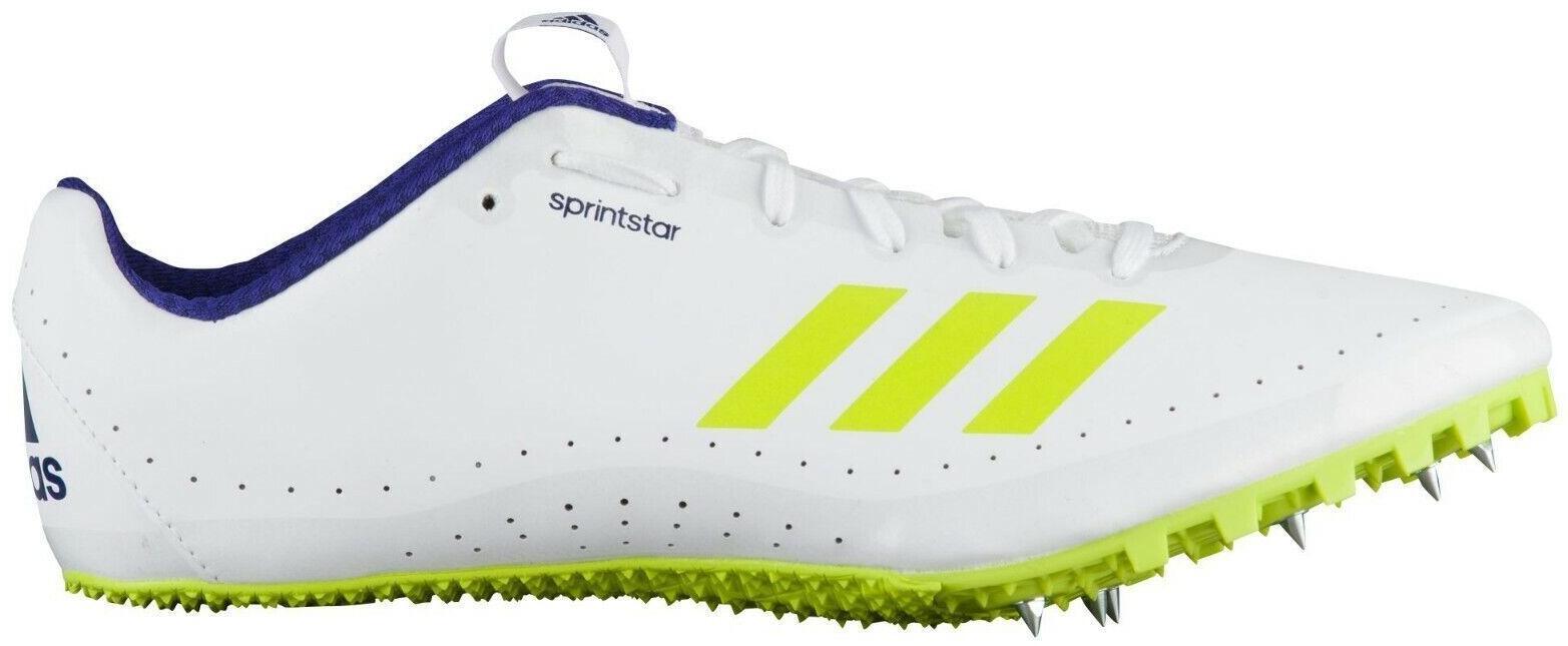 Adidas Sprintstar Track Spikes Size 11.5 White Volt Adidas Sprintstar Track & Field Spikes Sprint White Volt  main image 4