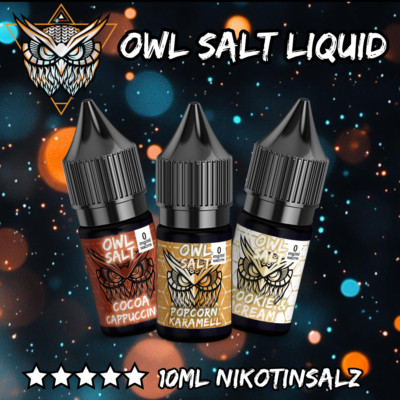 OWL SALT Dessert Liquids E-Liquid für E-Zigarette & Vape mit Nikotin