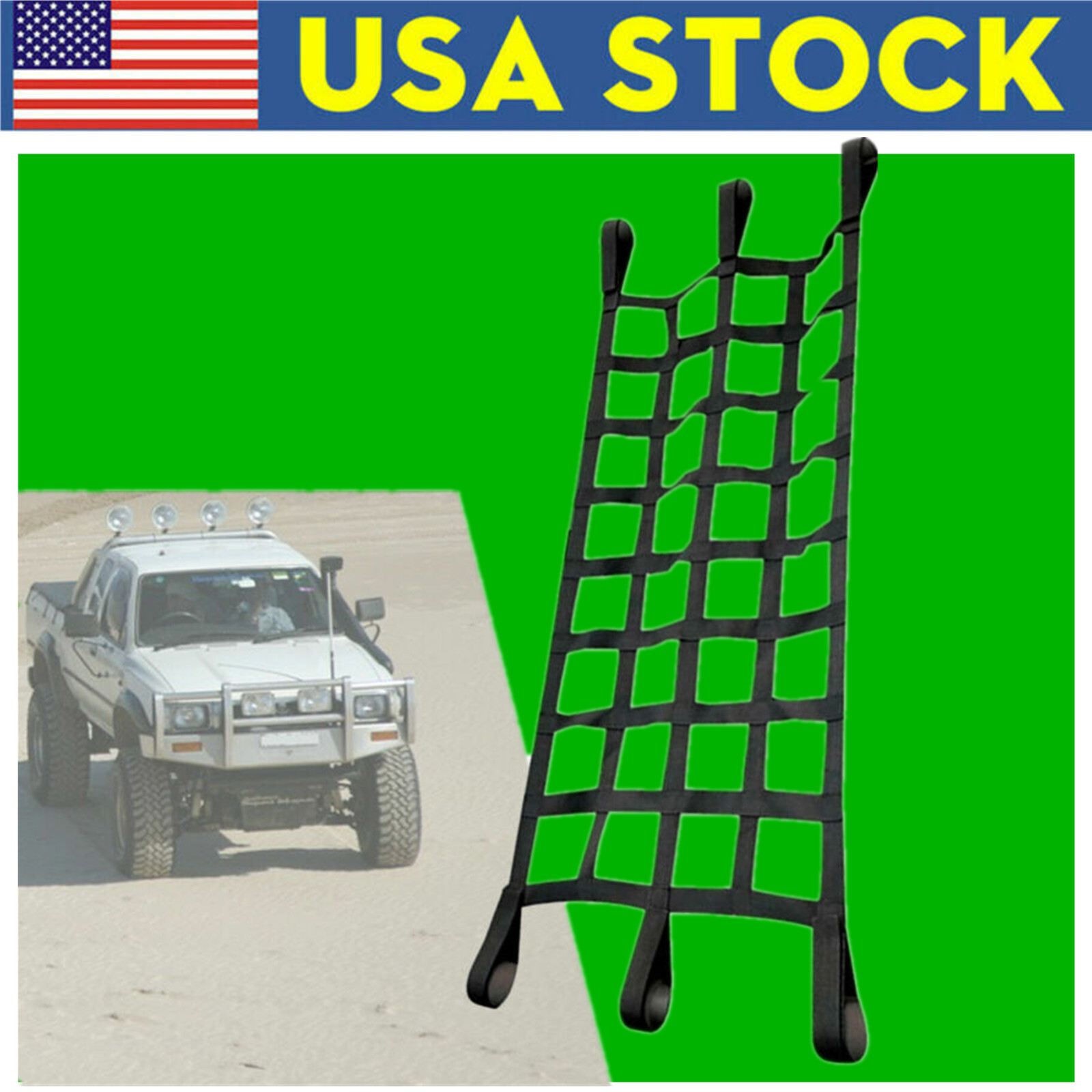 Cargo Net Car Top Roof Hammock Mesh For Jeep Wrangler JK JKU JL YJ TJ