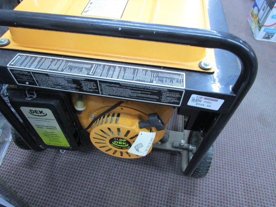 GENERADOR DE GAS DEK 5650 EQUIPO DE ENERGÍA DE ALTA RESISTENCIA APENAS USADO Foto 2 de 4