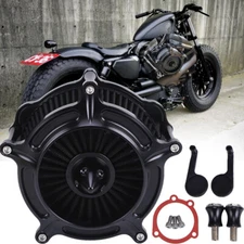 Turbine Air Cleaner Intake Filter For Harley Sportster Iron 883 1200 XL 72 91-22