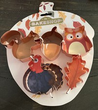 The Bake Shop Masterclass 5 Pc. Fall Cookie Cutter Set Stainless Steel