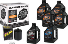 Maxima V-Twin Evolution Mineral 20W-50 Oil Change Kit w/Black Filter