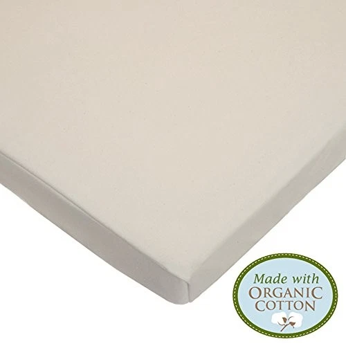 有机棉迷你婴儿床床套24x38便携式婴儿床 — 第 2/4 张图片