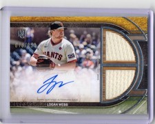 2025 Topps Museum Collection Logan Webb Auto Dual Patch/299
