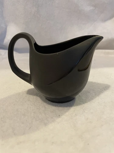 Wedgwood England LUNAR Black Basalt Creamer #225