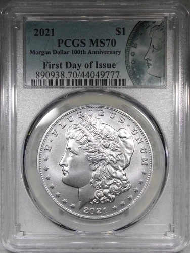 2021-P Morgan Dollar PCGS MS70 FIRST DAY OF ISSUE
