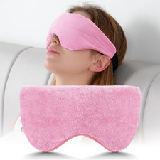 Weighted Eye Mask for Women  Men, Heatable and Freezable Weighted Eye Pillow wi