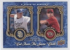 2009 A Piece of History Cut from the Same Cloth /999 Jake Peavy Brandon Webb 9ca