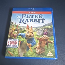 Peter Rabbit Blu-ray (PG) Flopsy Turvy Mini Movie Sony Pictures 2018 Case