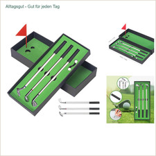 Golf Geschenk Box f&uuml;r M&auml;nner Frauen &ndash; 3 Golfschl&auml;ger Kugelschreiber Set