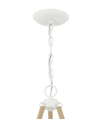 Minka Lavery 2126 Lanton 6 Light 28"W Taper Candle Style - White - Picture 3 of 4