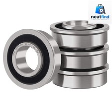 4 Pack Flanged Ball Bearing ID 3/4" x OD 1-3/8" Lawn Mower Bearings