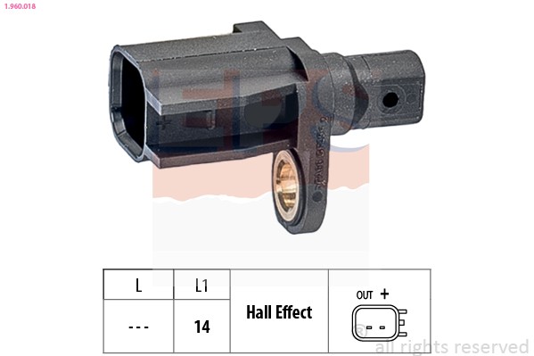 Fits EPS 1.960.018 Wheel Speed Sensor