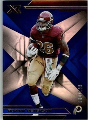 2019 Panini XR Blue #34 Adrian Peterson /199 - FB