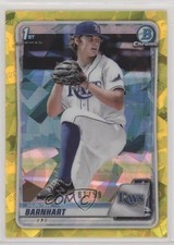 2020 Bowman Chrome Draft Sapphire Edition Yellow 81/99 Hunter Barnhart 01nw