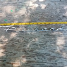 Vintage Large 17 Long 1950s Packard Emblem Script Oem Vintage Large 17 Long 1950s Packard Emblem Script Oem